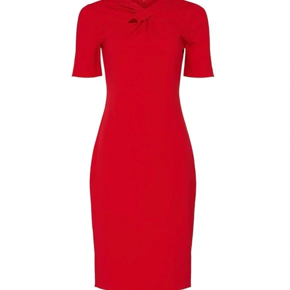 strapless open back dress Berrylush Women Black & Red Floral Printed Crepe A-Line Midi Dress